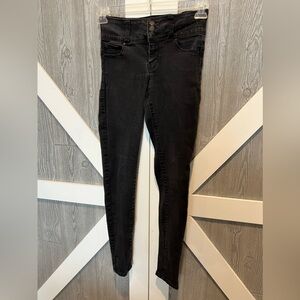 WJ1.728 Wax Jeans Black Juniors Size 3 • Rise 9 • Inseam 28